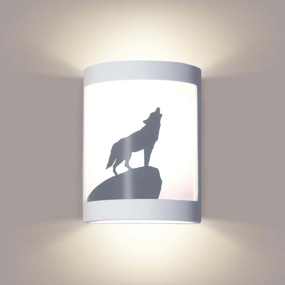 Lone Wolf Wall Sconce: Tan