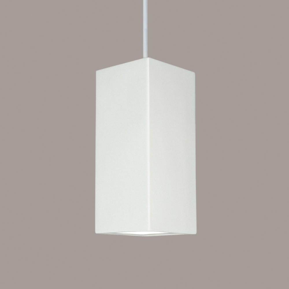 Gran Timor Pendant: Poppy Orange (White Cord & Canopy)