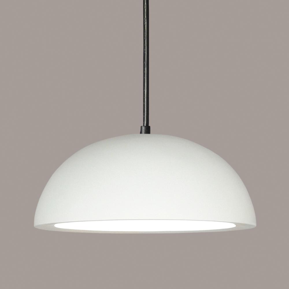 Gran Thera Pendant: Saddle Leather (Black Cord & Canopy)