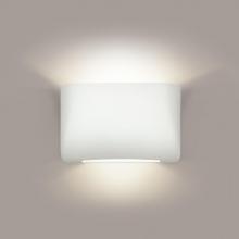 A-19 1303-1LEDE26-A31 - Coronado Wall Sconce: Satin White (E26 Base Dimmable LED (Bulb included))