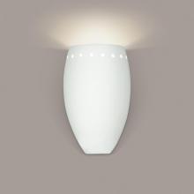 A-19 1503-1LEDE26-A31 - Grenada Wall Sconce: Satin White (E26 Base Dimmable LED (Bulb included))