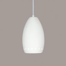 A-19 P1503-A2-WCC - Grenada Pendant: Straw (White Cord & Canopy)