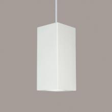 A-19 P1802-PO-WCC - Gran Timor Pendant: Poppy Orange (White Cord & Canopy)