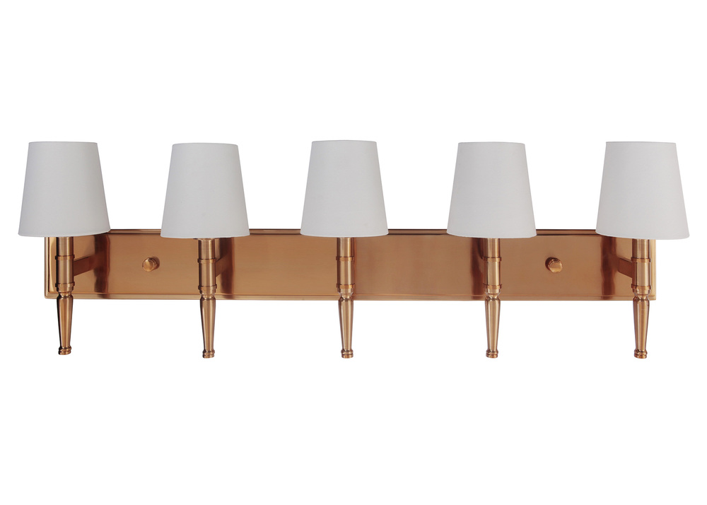 Ella 5 Light Vanity in Satin Brass