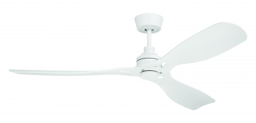 Amigo 52" 3-Blade Indoor/Outdoor (Damp) Ceiling Fan in White w/ White Blades