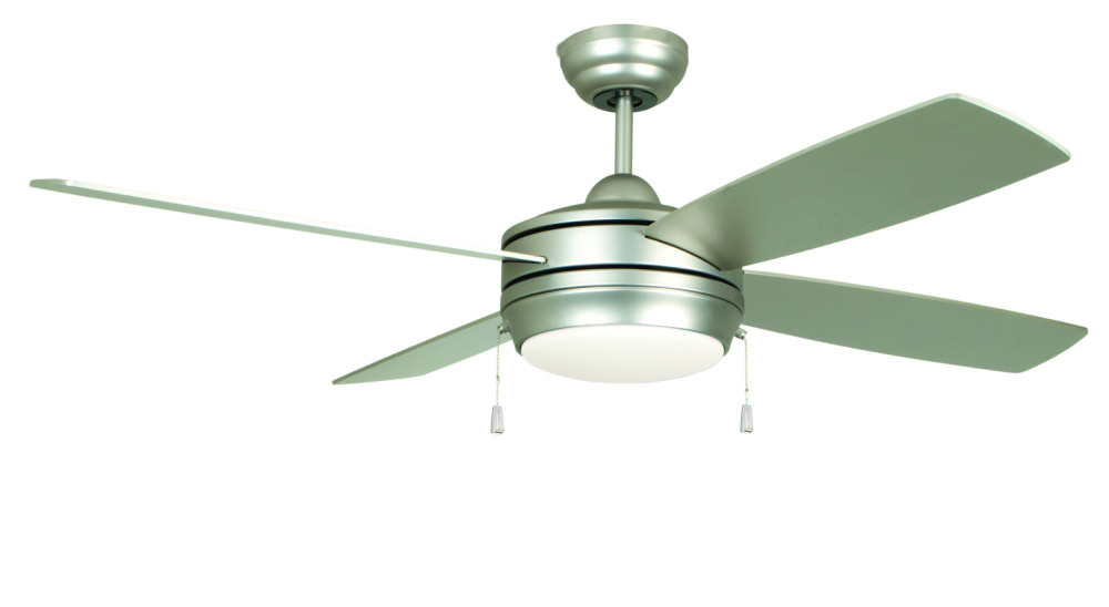Laval 44" 4-Blade Ceiling Fan in Brushed Nickel w/ Brushed Nickel/Maple Blades