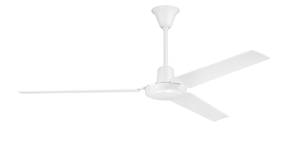 56" Ceiling Fan w/Metal Rolled Edge Blades