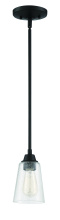 Craftmade 41991-ESP-CS - Grace 1 Light Mini Pendant in Espresso (Clear Seeded Glass)