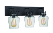 Craftmade 53503-FB - Trystan 3 Light Vanity in Flat Black