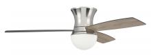 Craftmade DBK52PLN3 - Daybreak 52" 3-Blade Ceiling Fan in Polished Nickel w/ Driftwood/Greywood Blades