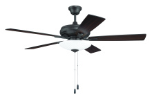 Craftmade ECF111CBZ5-CBZWLN - Eos 52" 5-Blade 3 Light Bowl Ceiling Fan in Classic Bronze w/ Classic Bronze/Walnut Blades