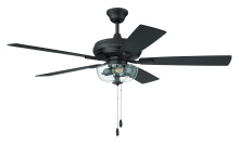 Craftmade ECF201CBZ5-CBZWLN - Eos 52" 5-Blade Clear 2 Light Bowl Ceiling Fan in Classic Bronze w/ Classic Bronze/Walnut Blades