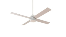 Craftmade KLS52W4 - Kelsey 52" 4-Blade Ceiling Fan in White w/ White Blades; Integrated Light Kit
