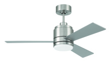 Craftmade MCY42BNK3 - McCoy 42" 3-Blade Ceiling Fan in Brushed Polished Nickel w/ Brushed Nickel Blades