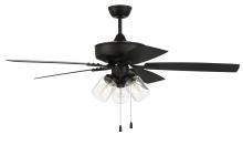 Craftmade OP104FB5 - Outdoor Pro Plus 104 52" 5-Blade Indoor/Outdoor (Wet) Ceiling Fan in Flat Black w/ Flat Black Bl