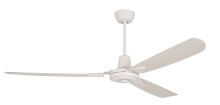 Craftmade VE58W3 - Velocity 58" 3-Blade Ceiling Fan in White w/ White Blades; Not Light Kit Adaptable