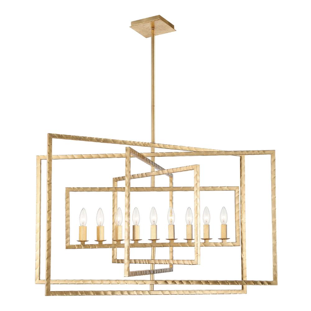 Capri 39'' Antique Gold Chandelier