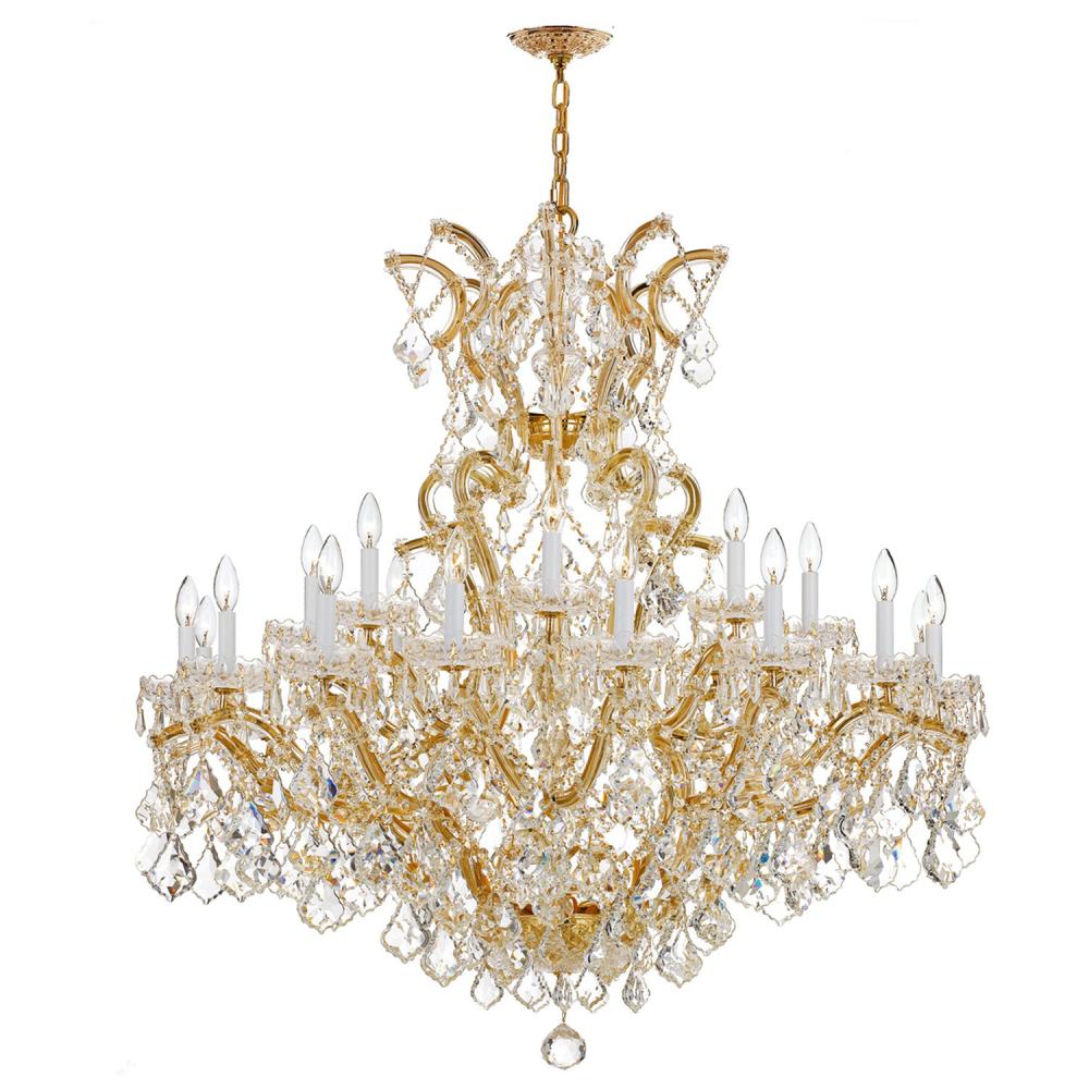 Maria Theresa 46'' Hand Cut Crystal Gold Chandelier