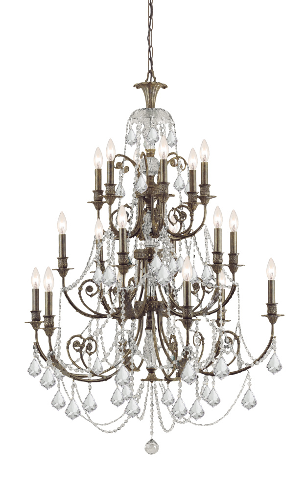 Regis 36.5'' English Bronze Chandelier