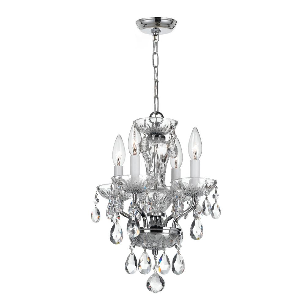 Welton 11'' Swarovski Spectra Crystal Polished Chrome Chandelier