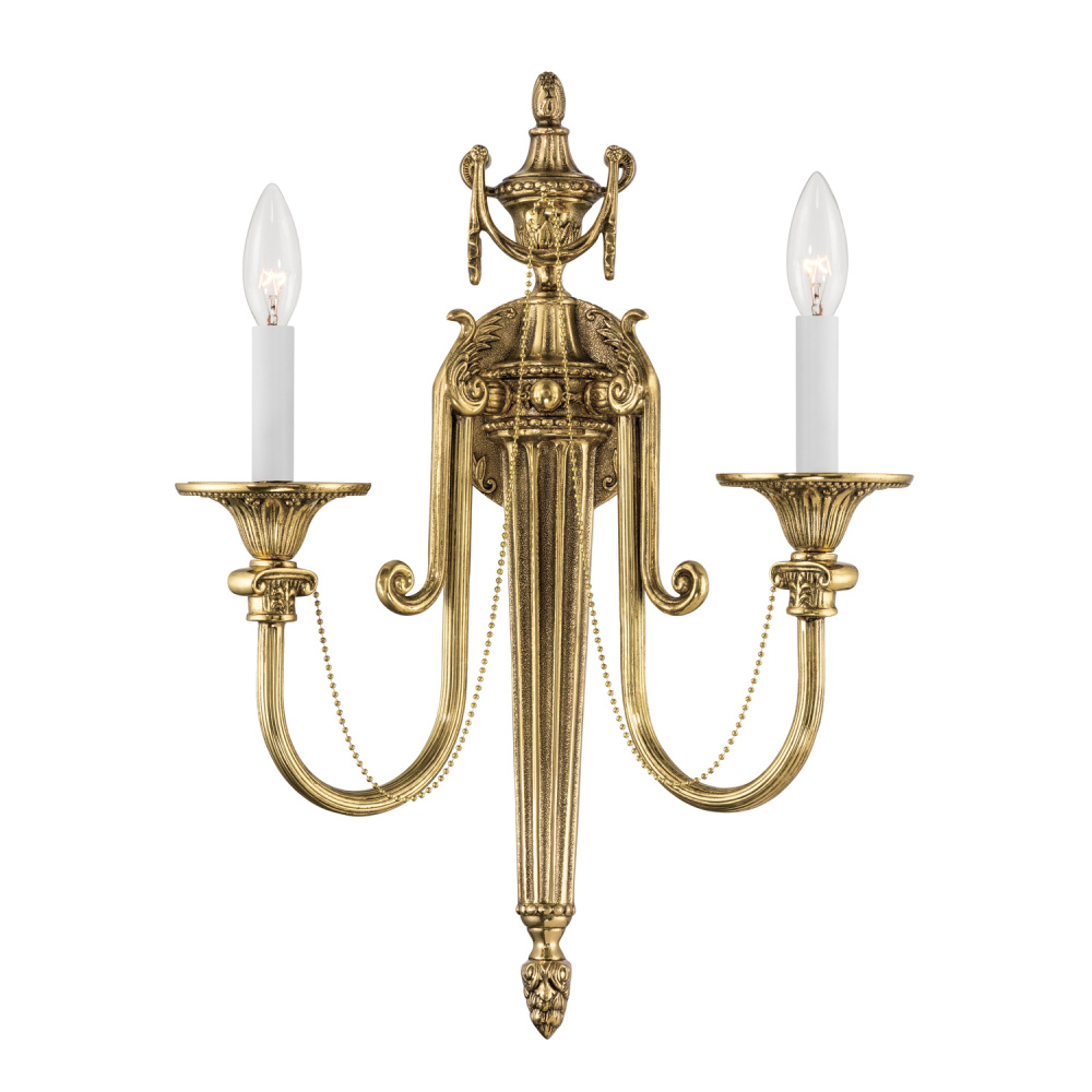 Langley 15'' Olde Brass Sconce
