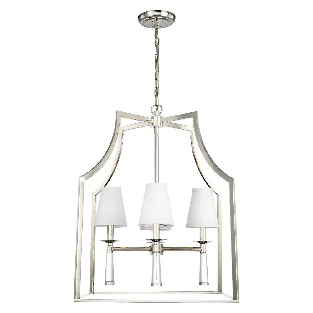 Baxter 22'' Polished Nickel Chandelier