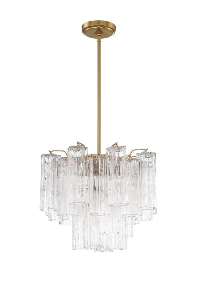 Addis 17.75'' Aged Brass Chandelier