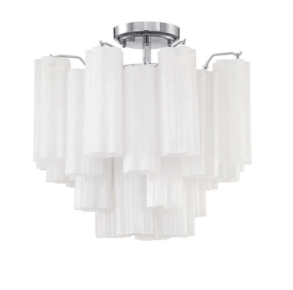 Addis 17.75'' Polished Chrome Semi Flush Mount