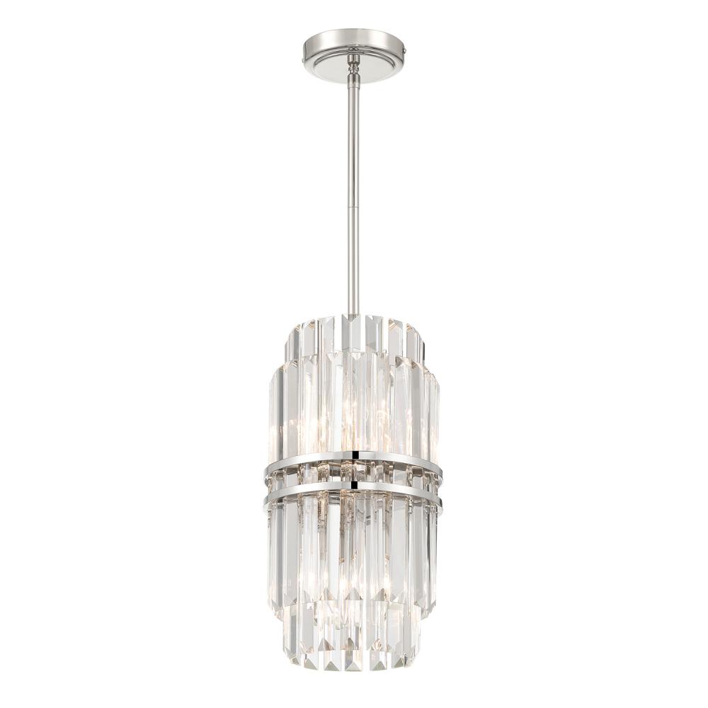 Hayes 8'' Polished Nickel Chandelier