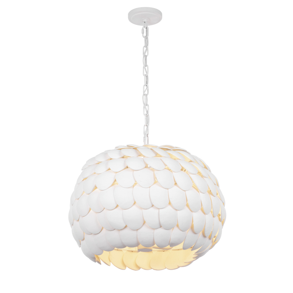 Talia 20.5'' Matte White Chandelier