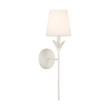 Crystorama 531-OP-MT - Broche 6'' Matte White Sconce