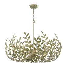 Crystorama 569-CT - Broche 42'' Champagne Green Tea Chandelier