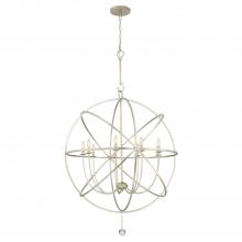 Crystorama 9229-OS - Solaris 9 Light Olde Silver Sphere Chandelier