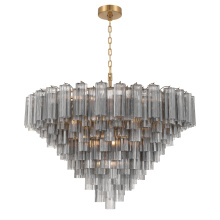 Crystorama ADD-327-AG-SM - Addis 49'' Aged Brass Chandelier