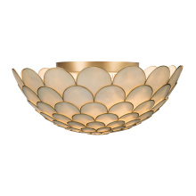 Crystorama DRB-7000-SG - Darby 16'' LED Soft Gold Semi Flush Mount