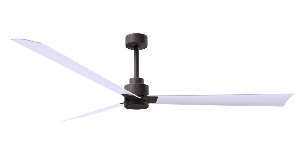 Alessandra - 72" Three Blade Transitional Ceiling Fan - Textured Bronze Finish