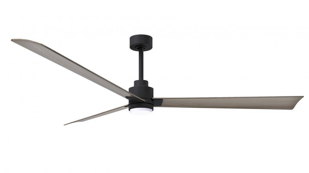 Alessandra - 72" Three Blade Transitional Ceiling Fan - 5CCT Integrated LED - Matte Black Finish