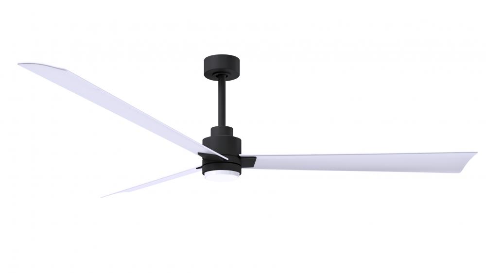 Alessandra - 72" Three Blade Transitional Ceiling Fan - 5CCT Integrated LED - Matte Black Finish