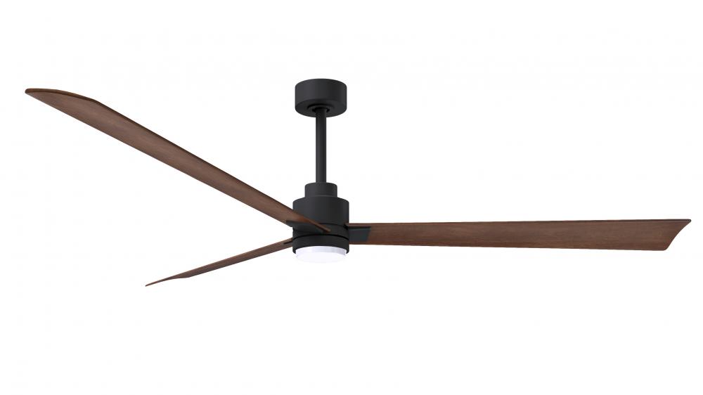 Alessandra-72" Three Blade Transitional Ceiling Fan-5CCT Integrated LED-Matte Black Finish