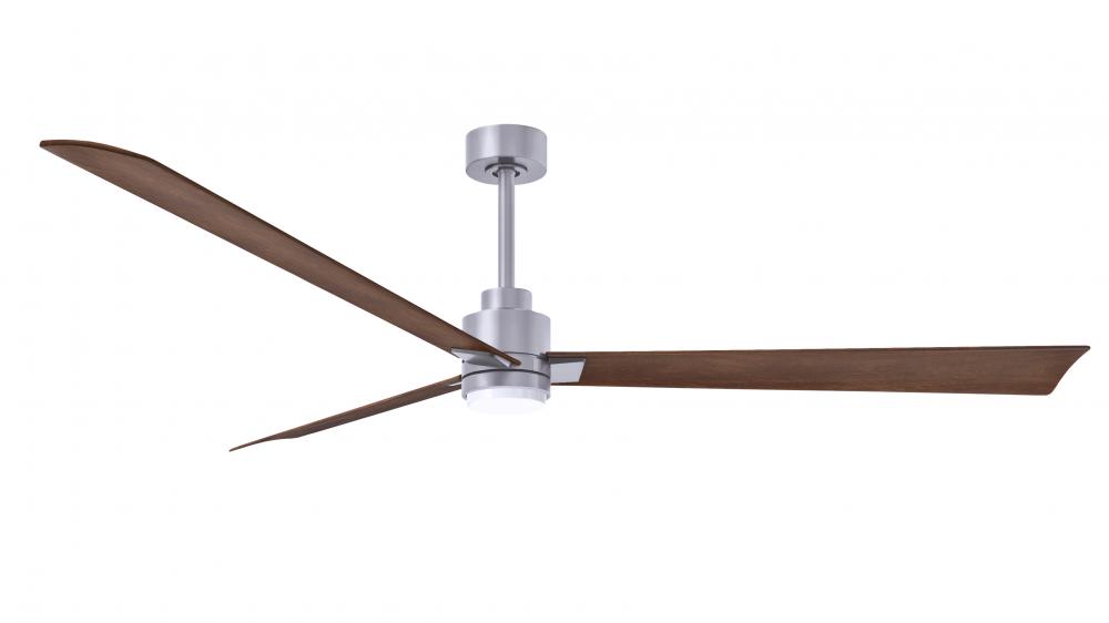 Alessandra-72" Three Blade Transitional Ceiling Fan-5CCT Integrated LED-Brushed Nickel Finish