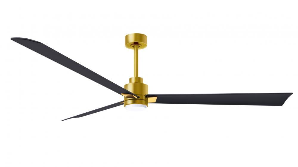 Alessandra - 72" Three Blade Transitional Ceiling Fan - 5CCT Integrated LED - Brushed Brass Fini