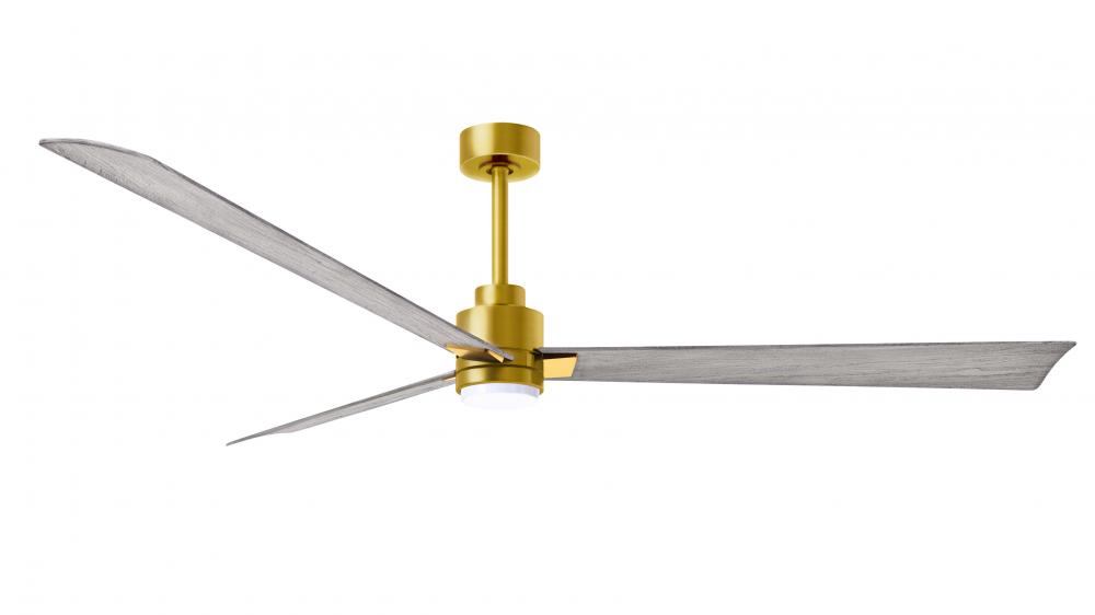 Alessandra - 72" Three Blade Transitional Ceiling Fan - 5CCT Integrated LED - Brushed Brass Fini