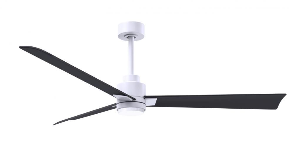 Alessandra - 56" Three Blade Transitional Ceiling Fan - 5CCT Integrated LED - Matte White Finish
