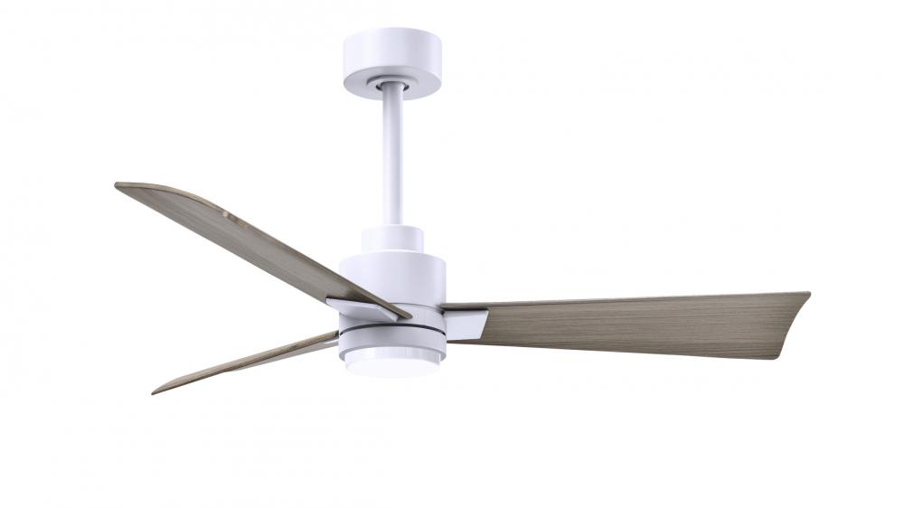 Alessandra - 42" Three Blade Transitional Ceiling Fan - 5CCT Integrated LED - Matte White Finish
