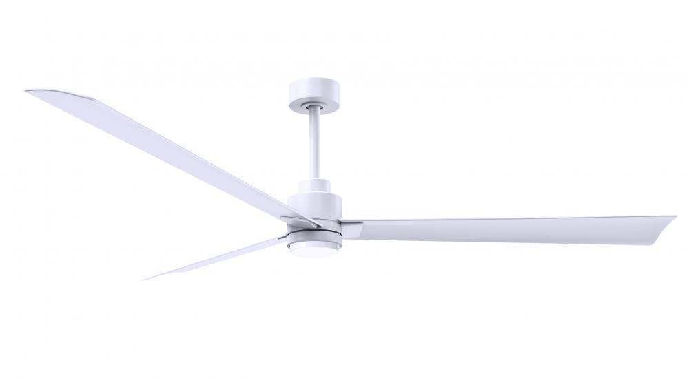 Alessandra - 72" Three Blade Transitional Ceiling Fan - 5CCT Integrated LED - Matte White Finish