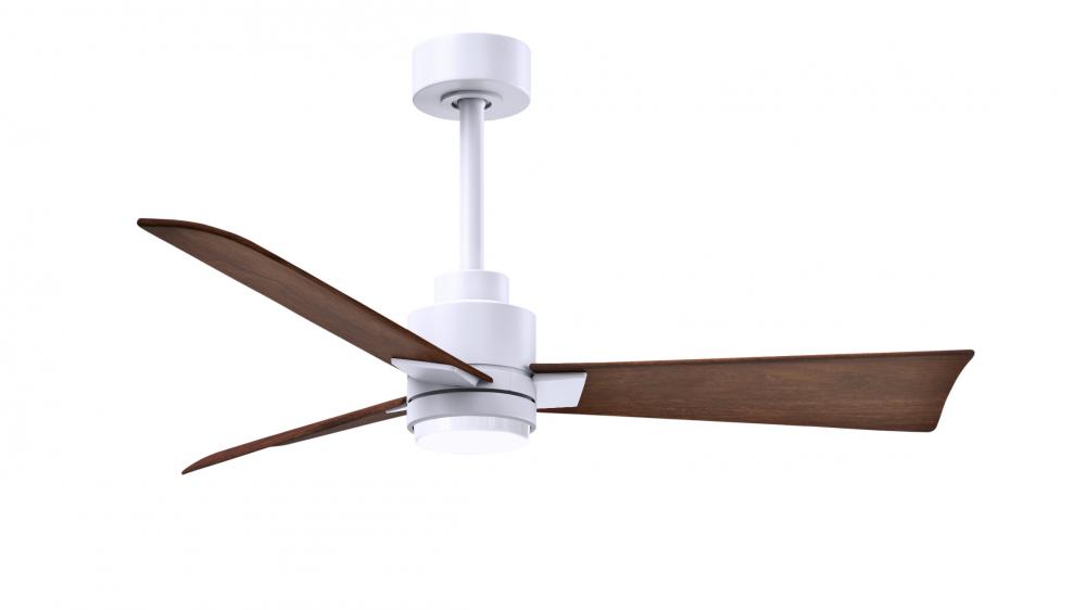 Alessandra - 42" Three Blade Transitional Ceiling Fan - 5CCT Integrated LED - Matte White Finish
