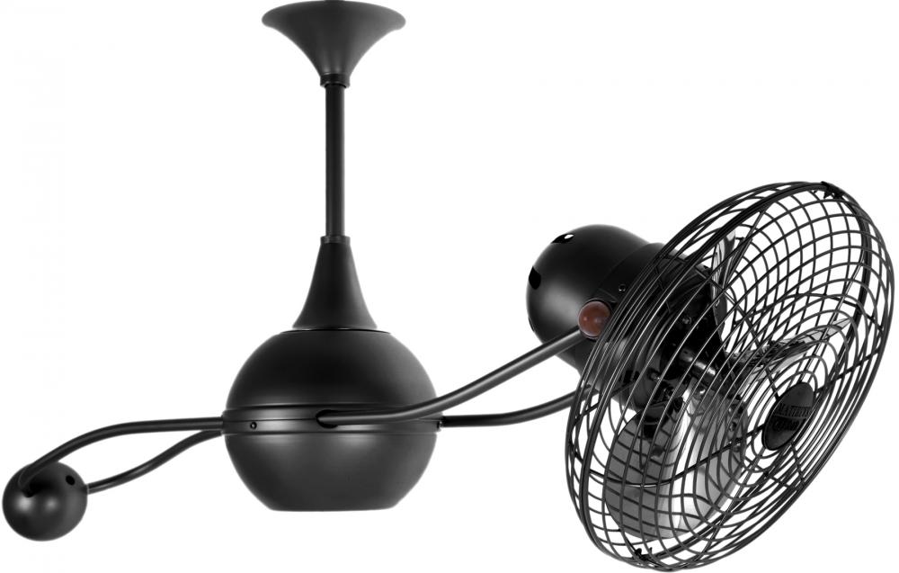 Brisa 2000 - Rotational Ceiling Fan - Matte Black Finish - Metal Blades