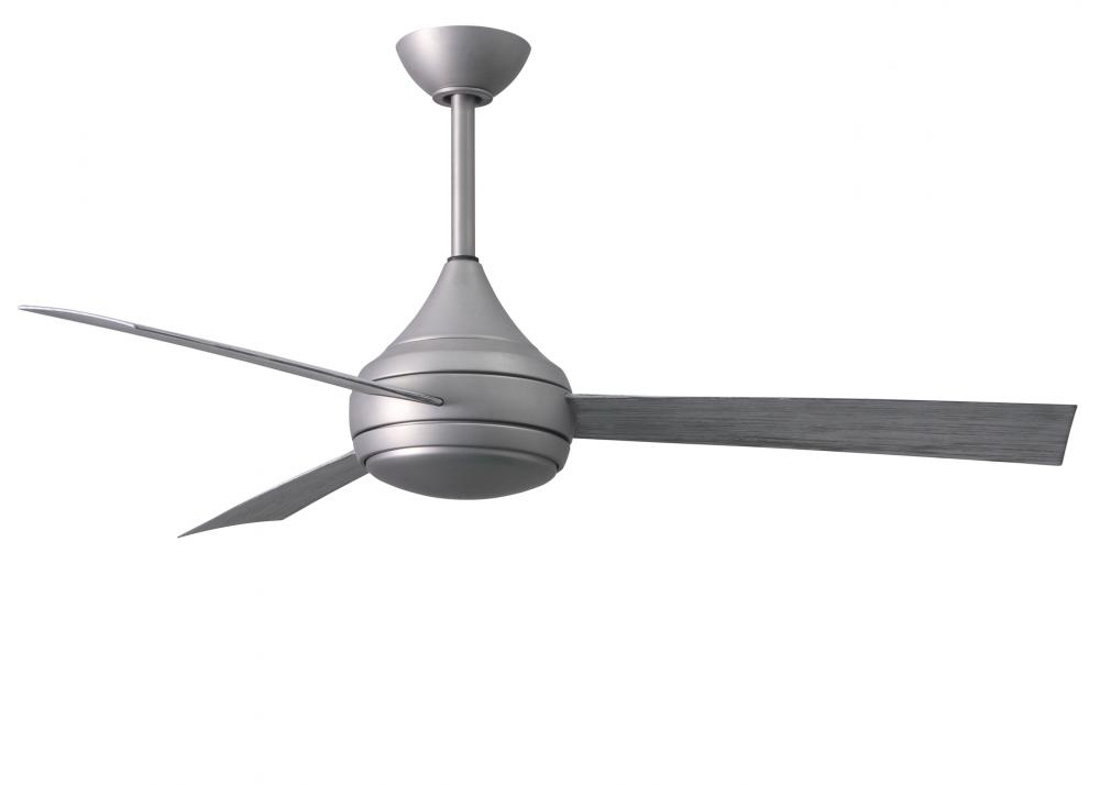 Donaire-Three Blade Paddle Fan-Integrated LED-Brushed Stainless Finish-Barn Wood Tone Tone Blades
