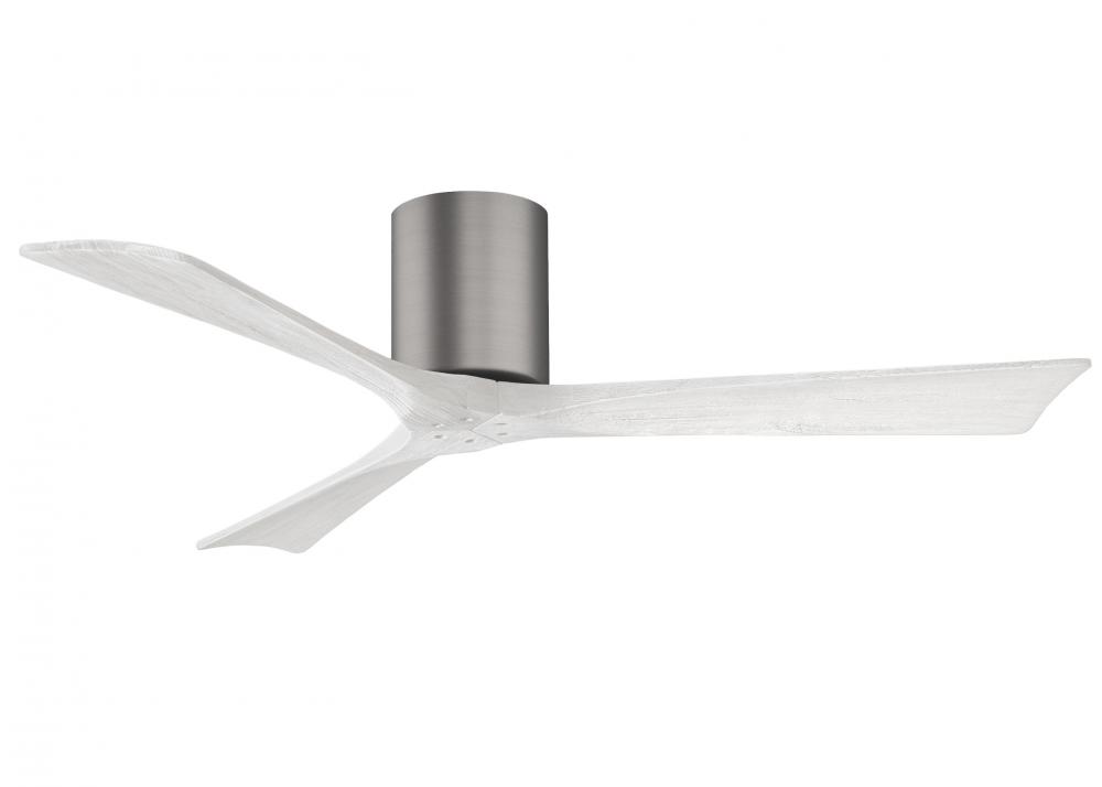 Irene - 3H - Brushed Pewter - Matte White Blades - 52" Blades
