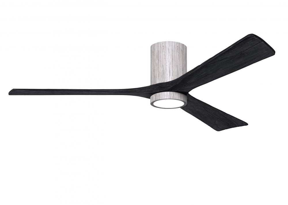Irene-3HLK-60" Three Blade Flush Mount Paddle Fan-5CCT Integrated LED-Barn Wood Tone Finish